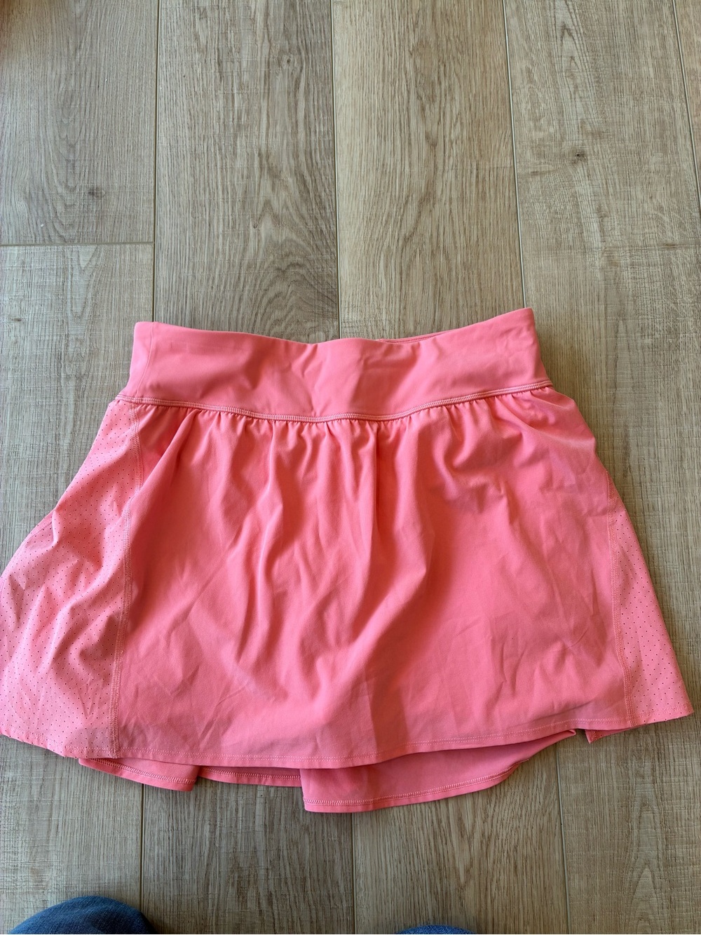 Spanx athletic skirt coral pink with Built-In Shorts media pocket compression XL